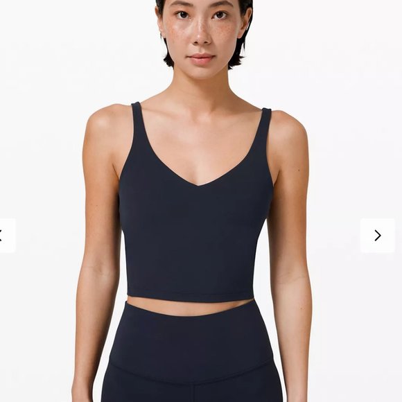 NWT Lululemon Align Waist-Length Tank A B Cup TRUE NAVY BLUE SIZE 8 2021 Version - Picture 5 of 7